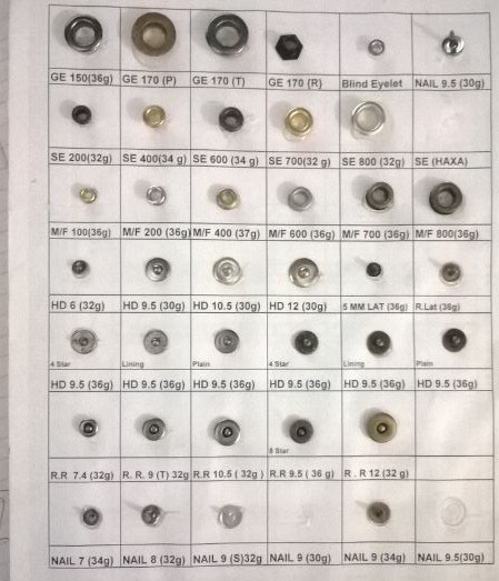 Rivits - Metal, Small, Medium & Large | Silver Color for Garment Applications