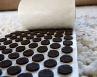 Black Adhesive Felt Pads - Pressure-sensitive Adhesive, Variable Diameter, Black | Cost-effective, Durable, Easy Application, Floor Protection