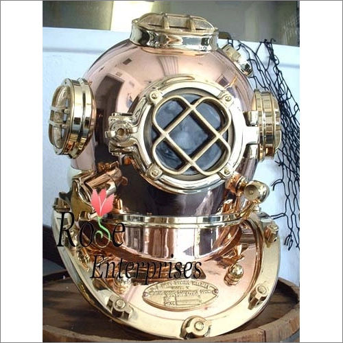 Nautical brass and copper Home Decor diving helmet