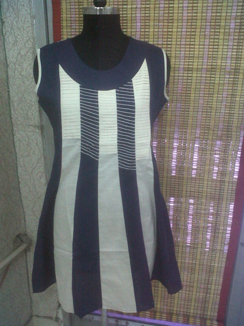 Tunics - Cotton Blend, Medium, Navy Blue | Stylish Design, Comfortable Fit, Durable Fabric, Versatile Style, Easy Care, A-line Sleeveless, 28 Inches Length