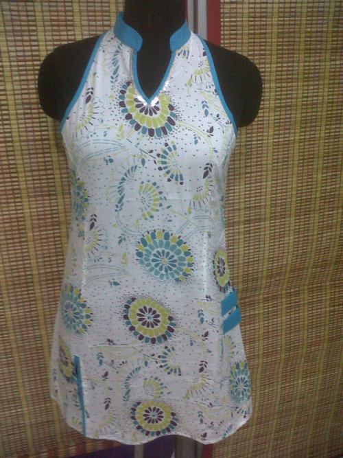 Tunics - Cotton, 28 inch, White | Stylish Design, Soft Fabric, Comfortable Fit, Mandarin Collar, Sleeveless