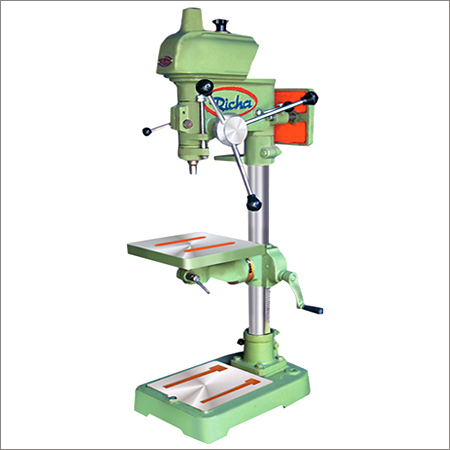 Pillar Drilling Machine - CI & EN8 Material, 400x350x700 mm Dimensions, Green Color | High Efficiency, Low Noise, Stable Performance, 1-Year Warranty