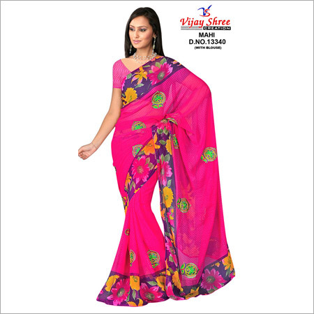 Nylon Printed Sarees