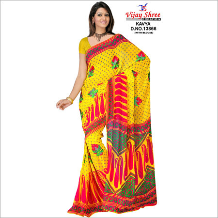Designer Yellow Sarees