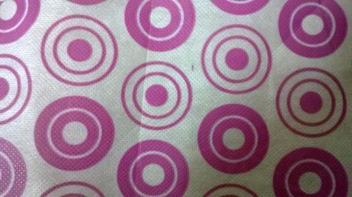 Hollow Circles Printed Non Woven fabric