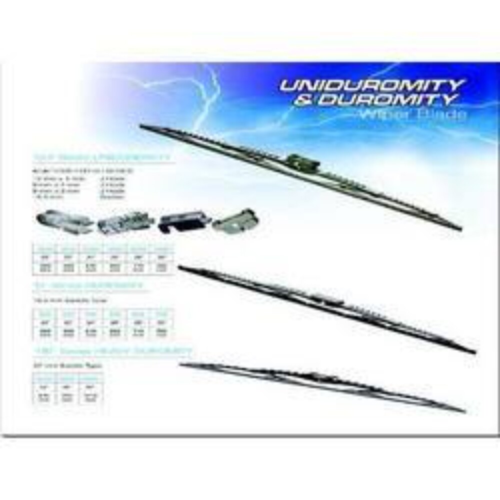 Heavy Duty Wiper Blade - Rubber & Metal, 16-26 Inches | Tear Resistant, Lightweight, Easy Installation, Compact Structure