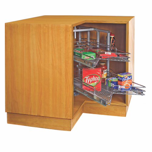Kitchen Magic Corner - Stainless Steel, Different Sizes Available, Silver | Easy to Use, Modular Design, 7 Year Warranty, Corrosion and Abrasion Resistant