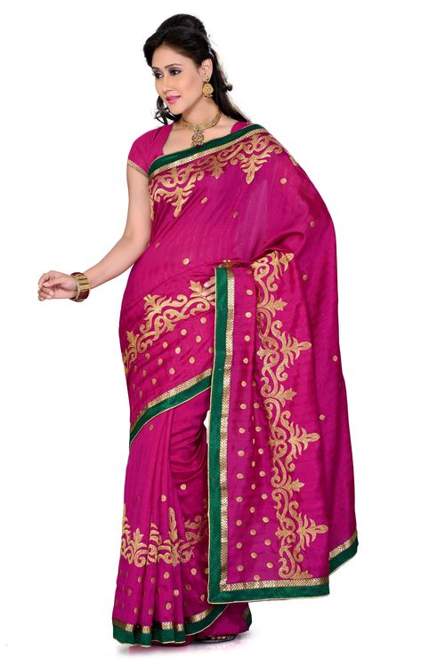 Bhagalpuri Silk Multicolor Saree