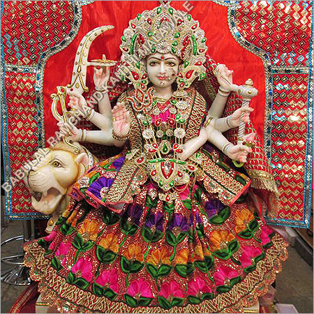 Decorative Marble Durga Mata
