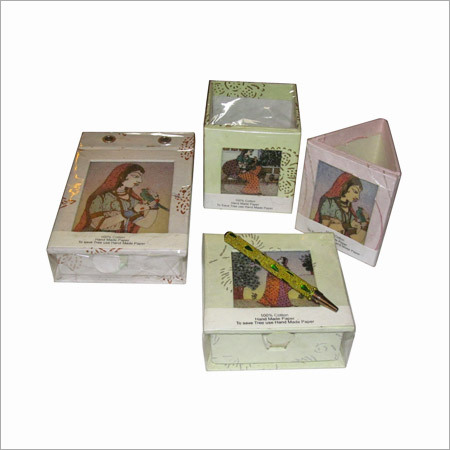 Gem Stone Slip Pads with Pen Stand