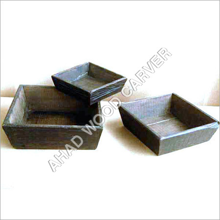 Wooden Square Bowl