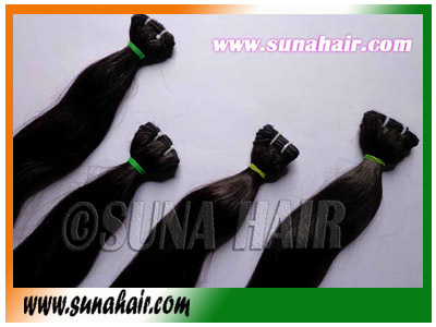Remy weft virgin raw human hair extension