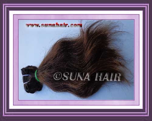 Body wavy human hair extensions