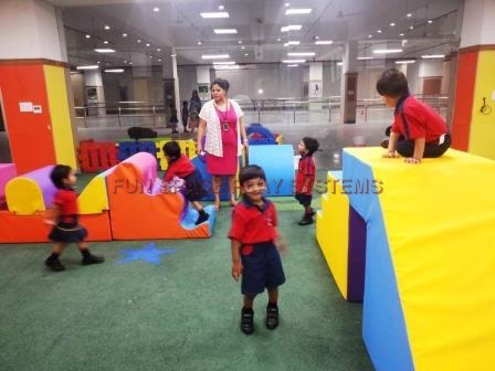 Artifical Grass And Foam Base Soft Play Gymnasium