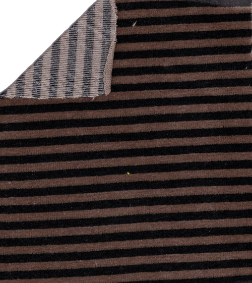 Velour Striped Fabric