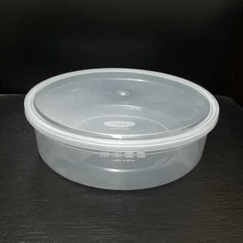 2000 Ml Flat Plastics Food Container