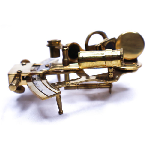 Handmade Nautical Brass Sextant Marine Instrument Maritime Working German Sextant Astrolabe Gift