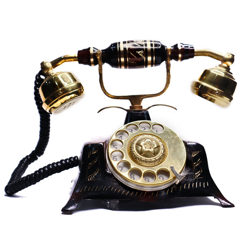 Golden Antique Brass Telephone