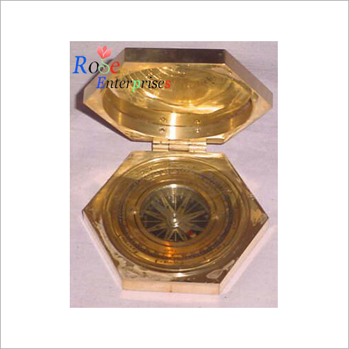 Corner Brass Compass