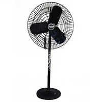 Pedestal Table Fans - Plastic & Steel, 16-20 Inches Blade Diameter, Black Color, 75-100w Motor Power, 4-5 Ft Height | Durable Finish, High Efficiency, Long Life, Robust Design