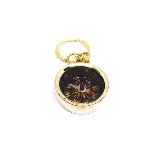 Nautical Brass Compass key Chain Vintage Keychain Brass Compass Compass Key Ring