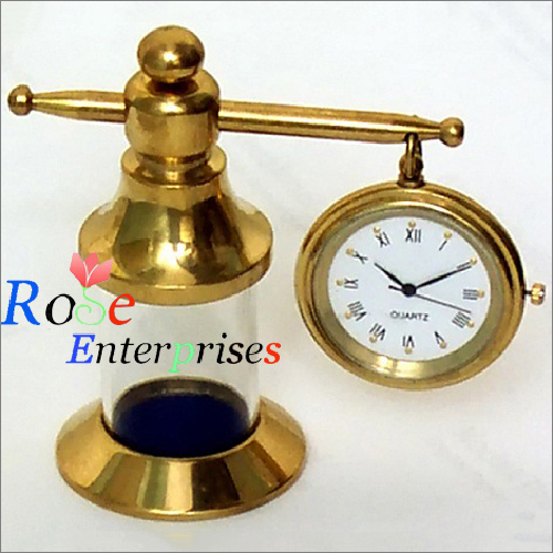 Nautical Pure Brass Glossy Decorative Clock