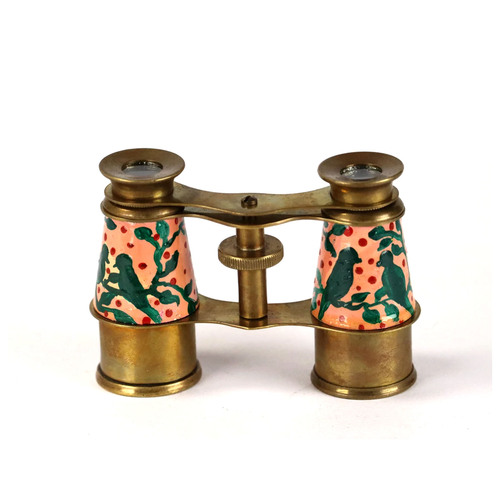 Birds Design Binoculars Antique Brass Binocular With Leather Case Antique Binocular