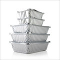 Disposable Paper Plates - Premium Quality, Lightweight, Silver Rectangular Design | Heat Resistant, Leak-proof, Microwave-safe, Hygienic, Recyclable, Bulk Packaging