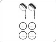 Mouth Mirror MM Plai Box in 1