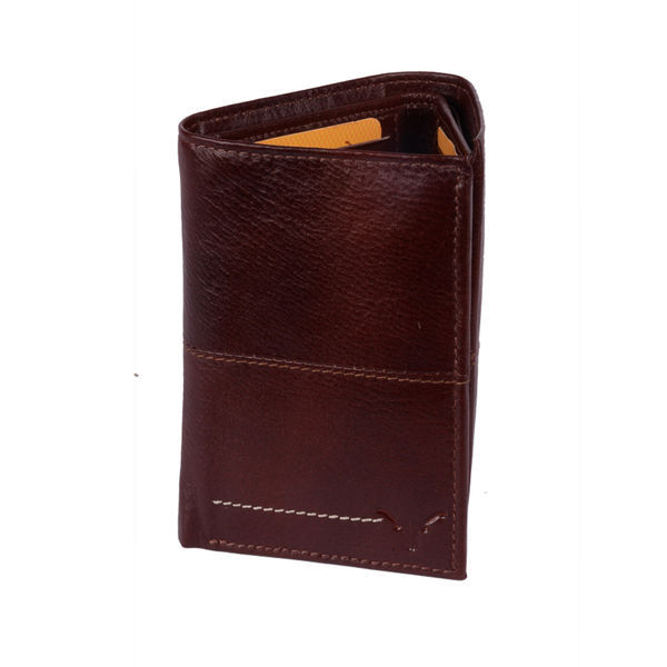 Mens Trifold Leather Wallet