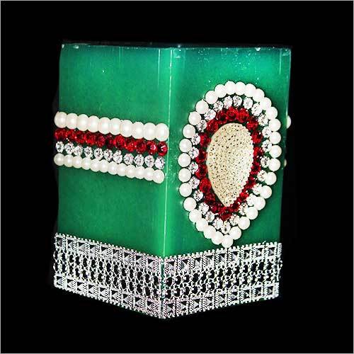 Embellished Square Candles