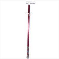 Walking Stick - Wood, 36 Inches, Red Color | Ergonomic T-shaped Handle, Durable Grip, Crack Resistant, 1.5 Pounds