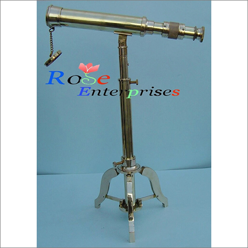 Antique Telescope with Stand