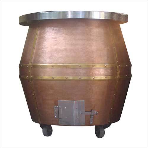 Copper Hammered Coal Tandoor