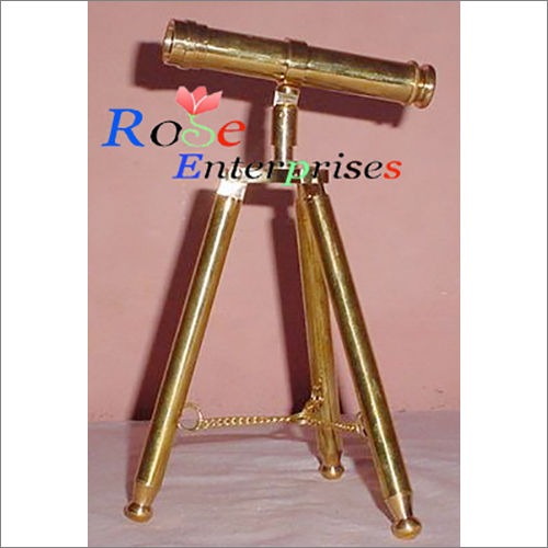 Antique Brass Telescope