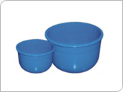 Gallipot - Plastic, 150mm & 75mm Diameter, Blue | Chemical Resistant, Durable, Lightweight, Easy Cleaning, Stackable, Versatile Labware