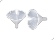 Powder Funnels - Plastic 100ml, Clear, 70mm Diameter | Easy Pouring, Wide Opening, Chemical Resistant