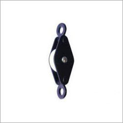 Double Upright Cast Pulley With Nylon Along With Plate
