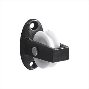 Upright Cast Pulley With Nylon Wheel Along With Plate