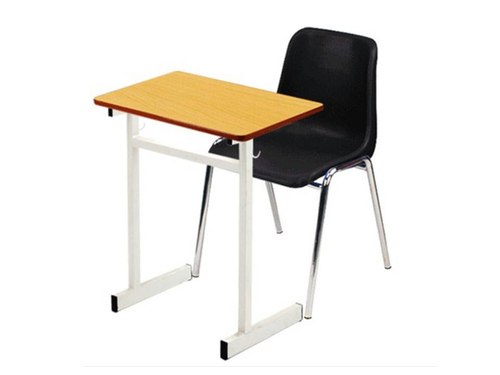 School Furnitures - Wood Metal, Desk 24x18 Inches, Beige | Durable, Comfortable, Ergonomic, Space-Saving