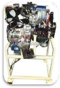 CUT SECTIONED ENGINE ASSEMBLY WITH CLUTCH & GEAR
