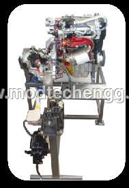 CUT SECTIONED ENGINE ASSEMBLY WITH CLUTCH & GEAR