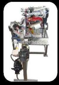 CUT SECTIONED ENGINE ASSEMBLY WITH CLUTCH & GEAR