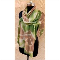 Tye Dye Scarves - Cotton, 70 x 200 cm, Blues | Hand Made, Printed, Long Length, Tear Resistant, Smooth Texture, With Fringes