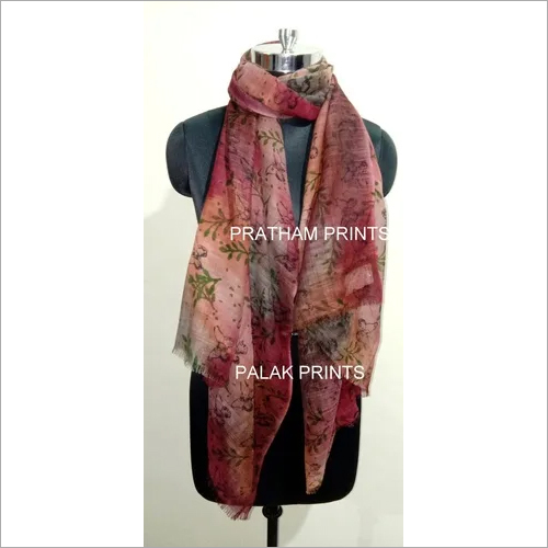 Wool Block Printed Ladies Stoles Wool Block Printed Ladies Stoles