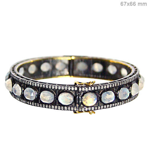 Gemstone Bangle and Bracelet