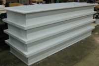 Pp Plating Tank - 1000 X 2000mm, White, 1mm Thickness | Rigid, Durable, Acid & Chemical Resistant, Customized Sizes Available