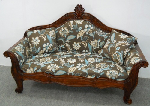 Babita Sofa 2 A - Wood, Fabric, Brown | Elegant Design, Comfortable Seating, Durable Frame