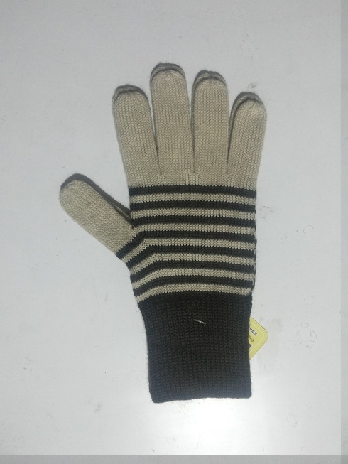 Black & Grey Ladies Gloves