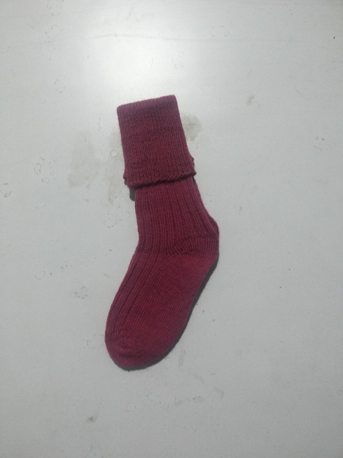 Baby Socks - Woolen Material, Maroon Color | Washable, Middle Elasticity, Suitable For Winter, Rainy, Spring, All Season, Summer